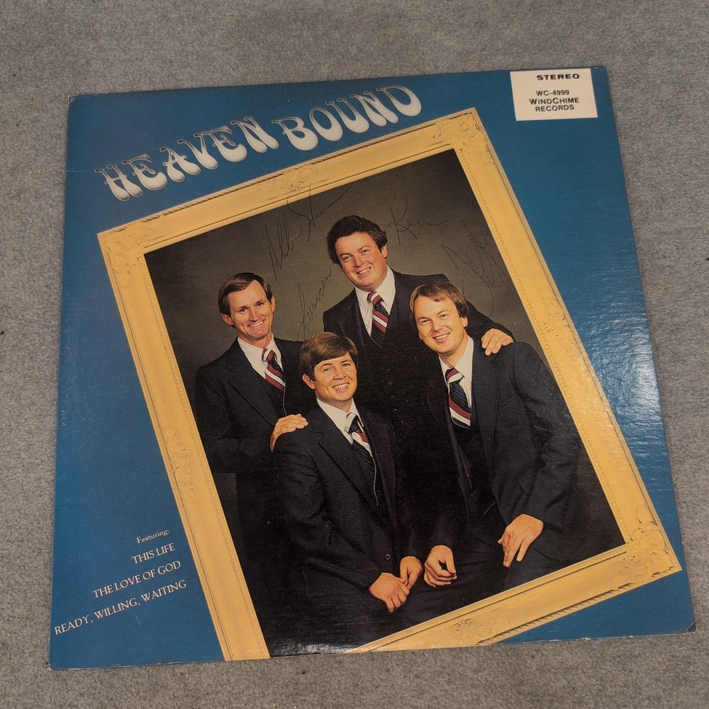 Heaven Bound Self Titled Vinyl LP WindChime Records Signed Southern Gospel 1981 - Picture 1 of 4
